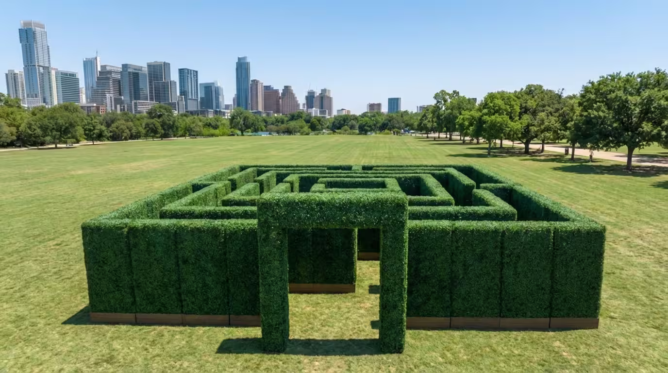 Hedge Mazes & Structures by Evergreen Event Rental