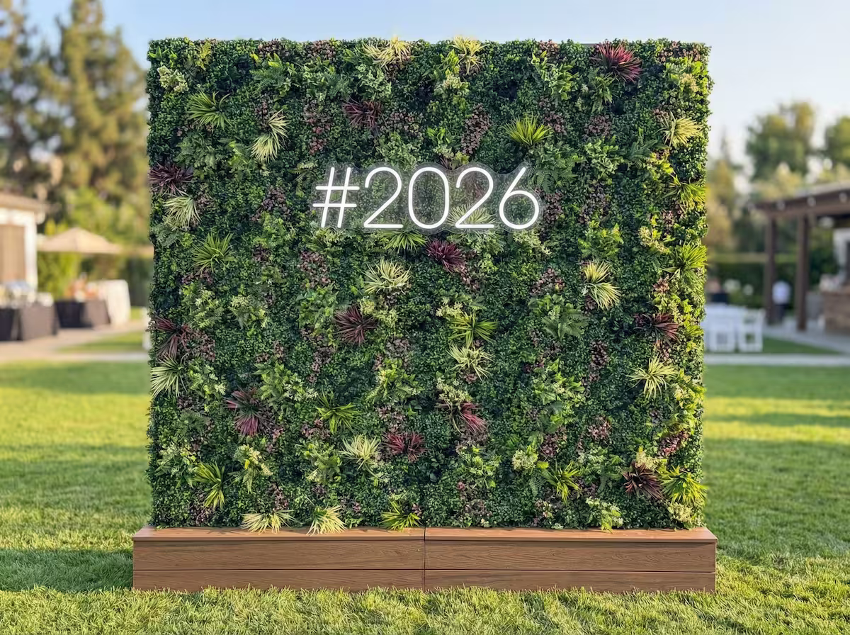 Artificial Living Walls by Evergreen Event Rental
