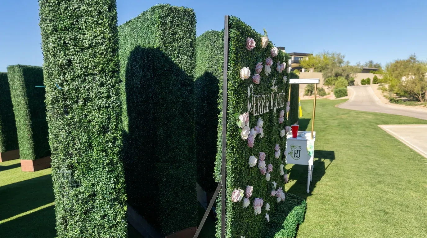 Custom hedge maze rental for Mother's Day activation at Summit Golf Club — view 2