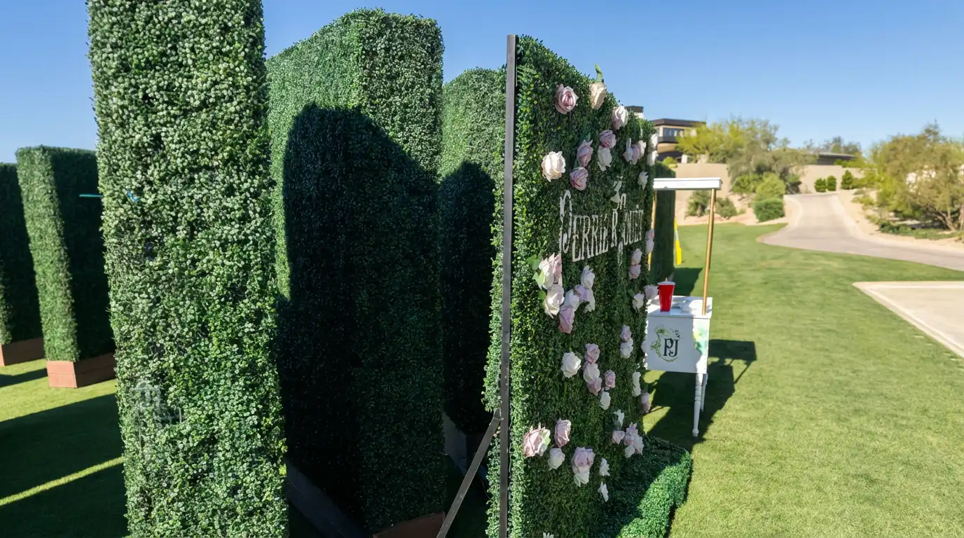 Custom hedge maze rental for Mother's Day activation at Summit Golf Club — view 6