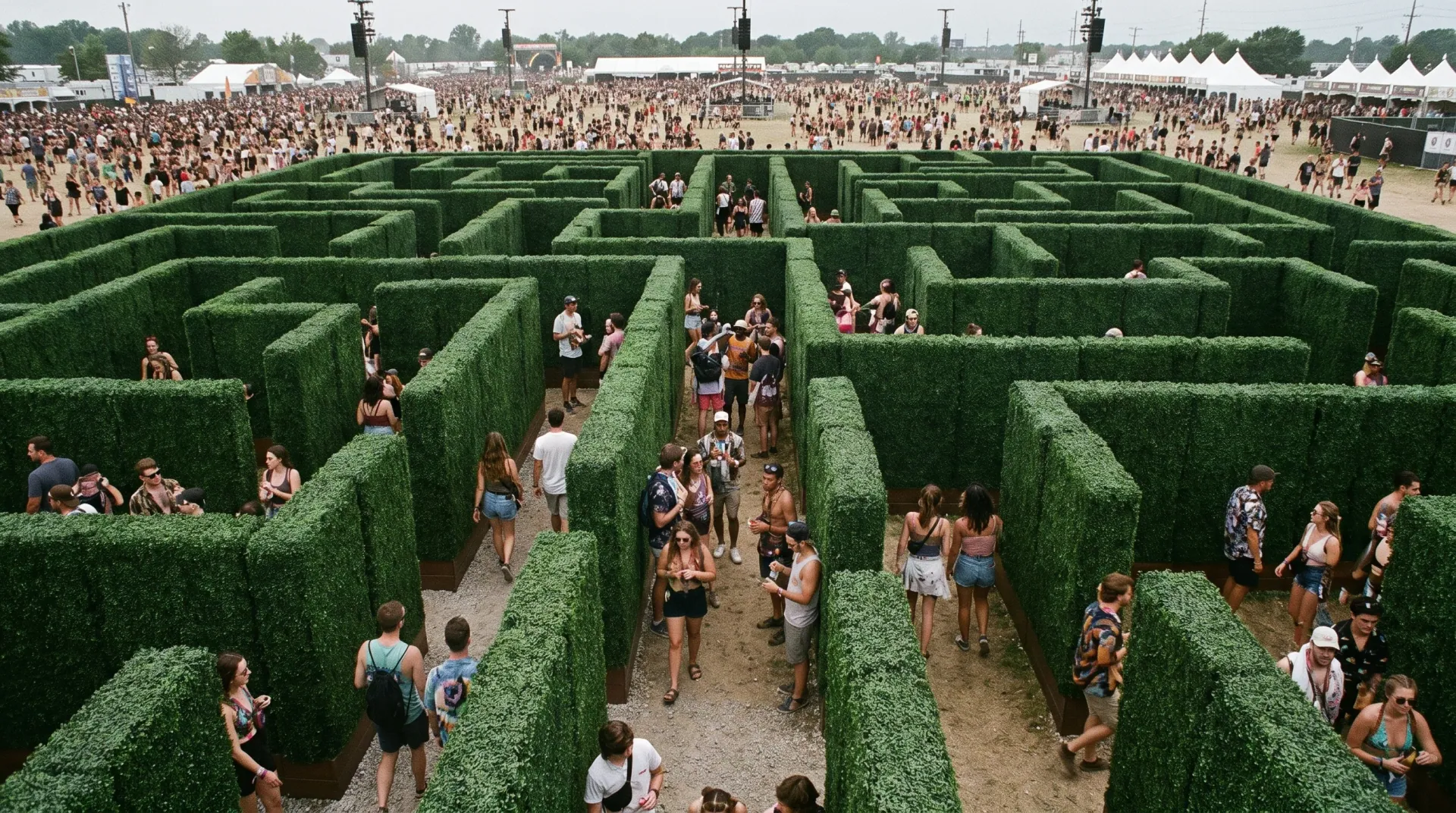 Hedge Maze Rentals for Brand Activations & Festivals